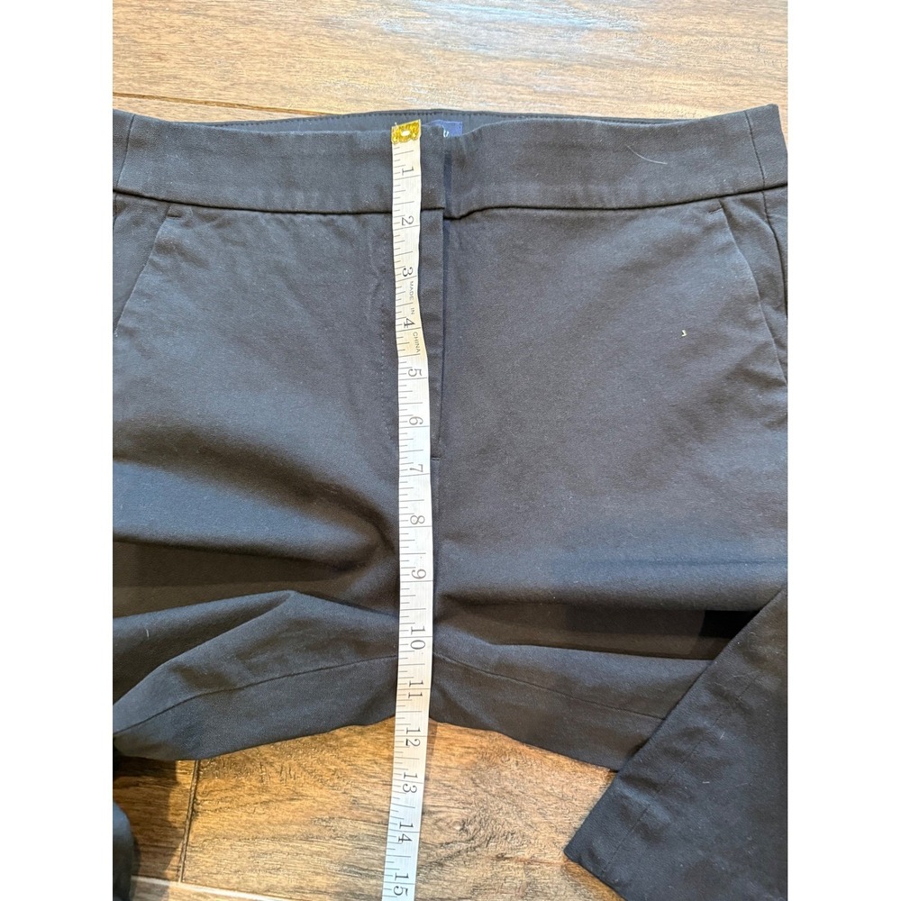 J.Crew Kelsey Pant Women 4 Black Cotton Blend Flare Leg Trousers - Picture 7 of 8